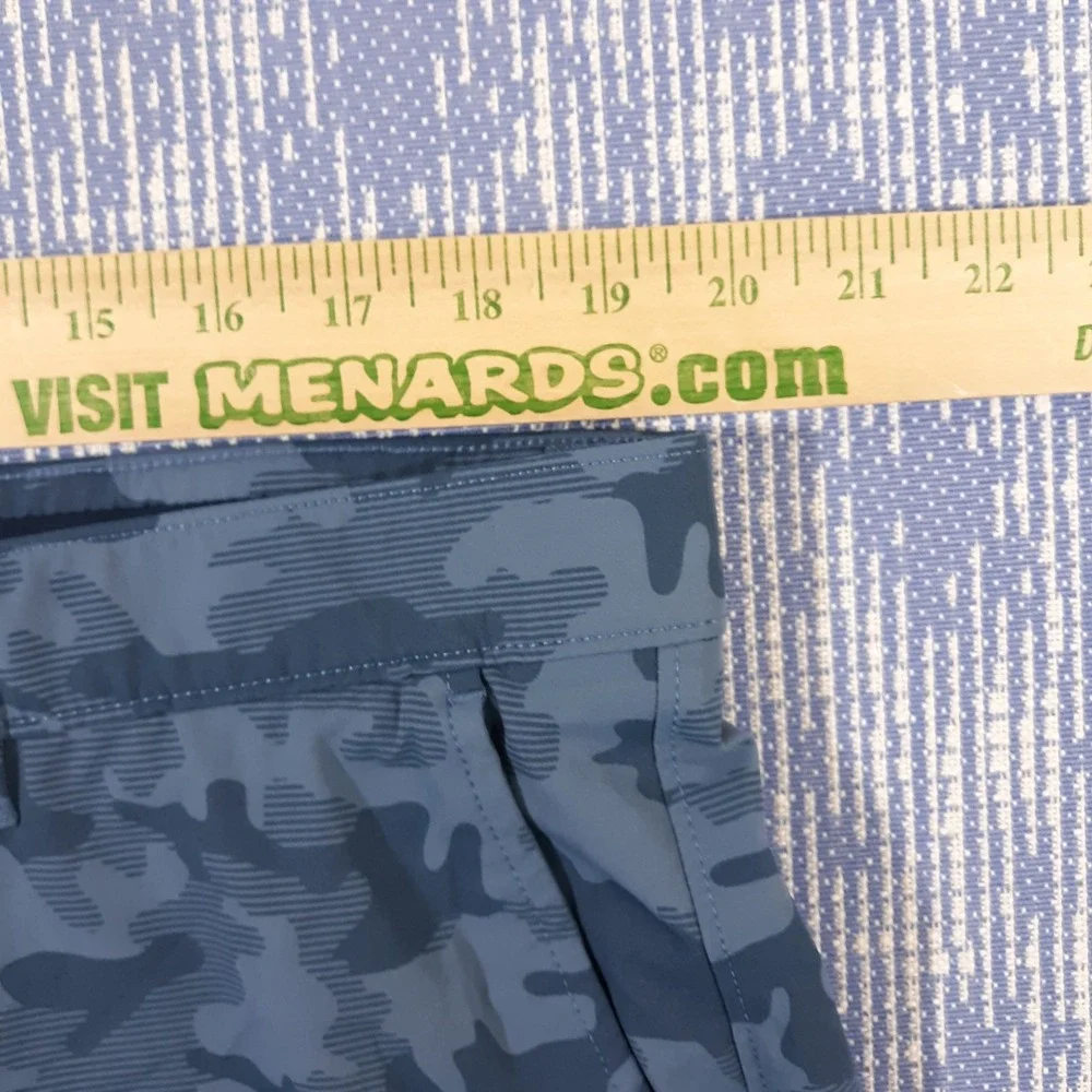 Southern Tide Shorts Mens 40 x 7.5 Brrr Nylon Camouflage Blue Golf Chino